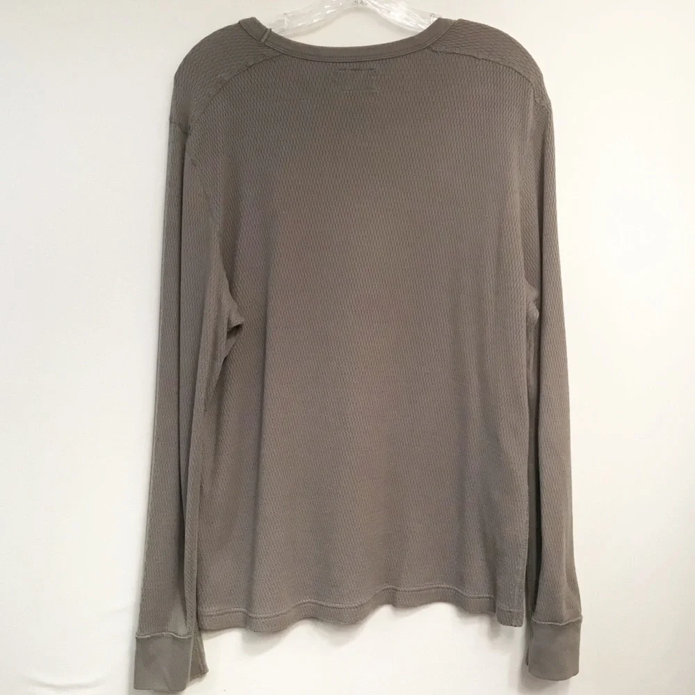 J.Crew Men’s Green Surplus Thermal Size‎ Large Cotton Long Sleeve